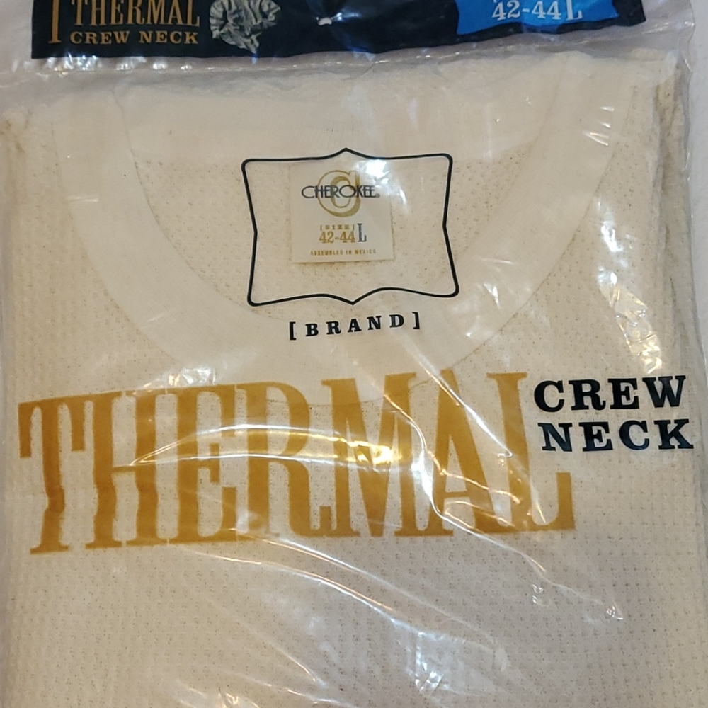 Mens crew thermal under shirt